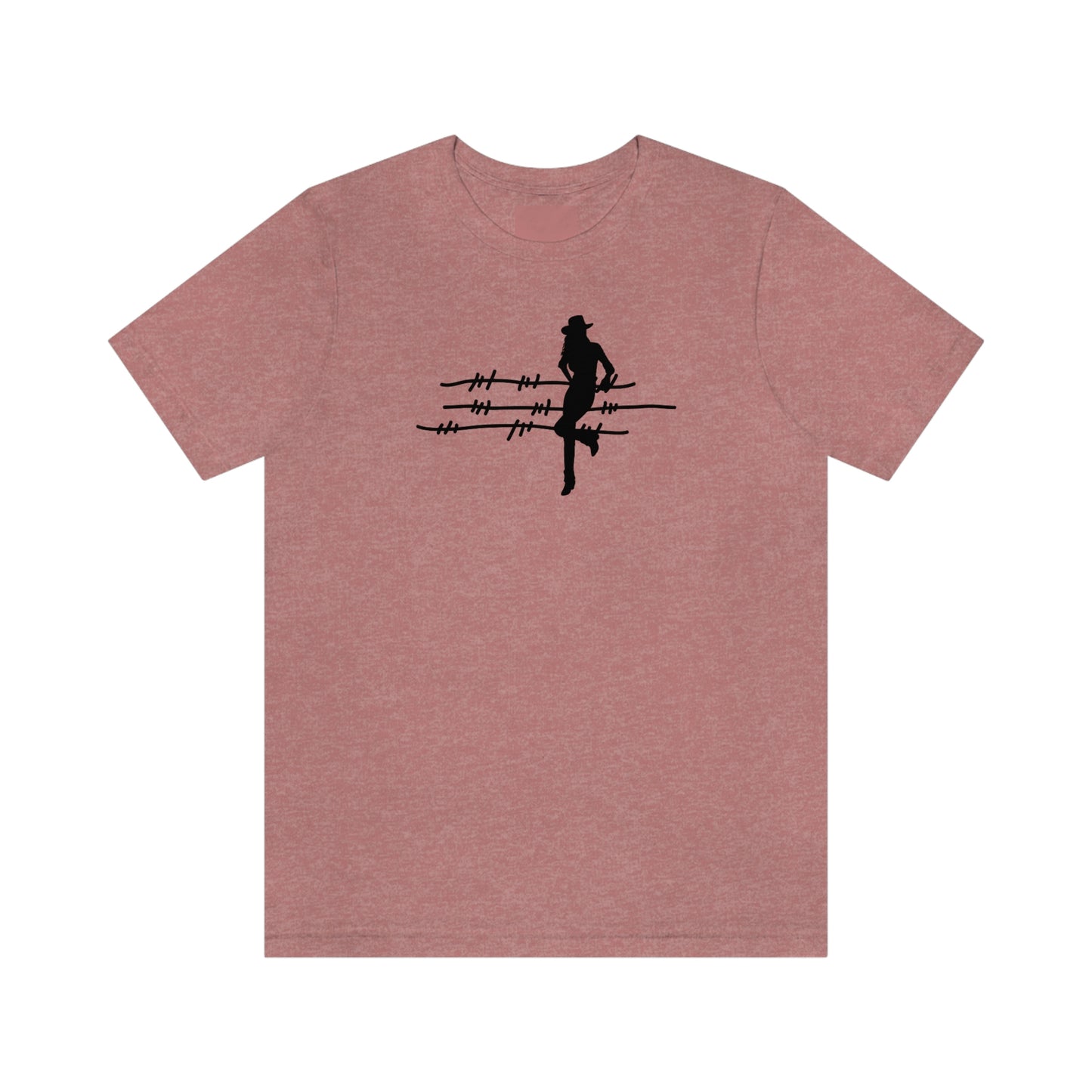 "On The Fence (black image) Unisex Jersey Short Sleeve Tee