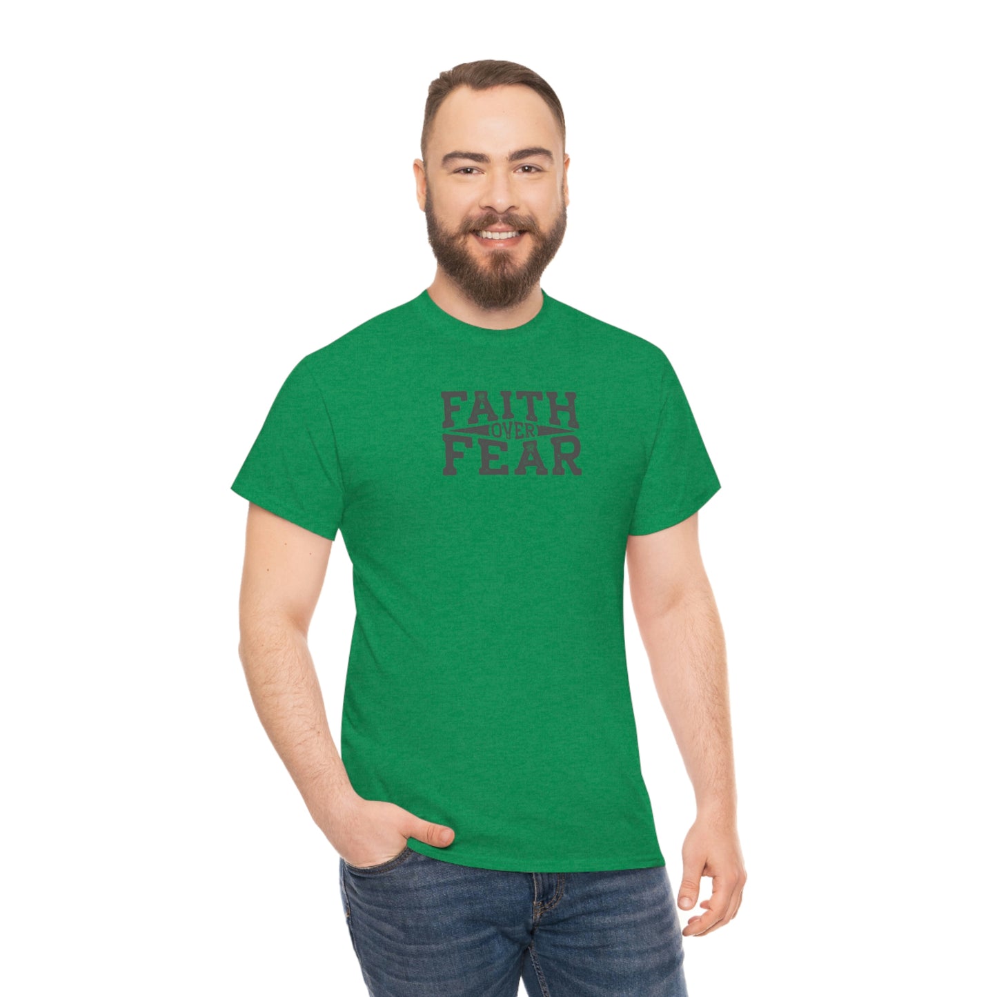 "Faith Over Fear" Unisex Heavy Cotton Tee