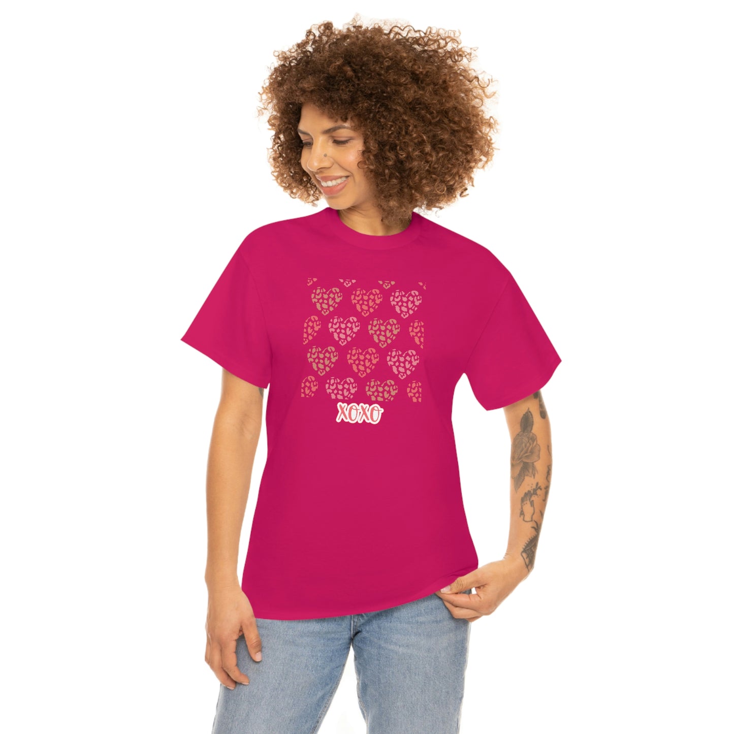 "XOXO Hearts" Unisex Heavy Cotton Tee