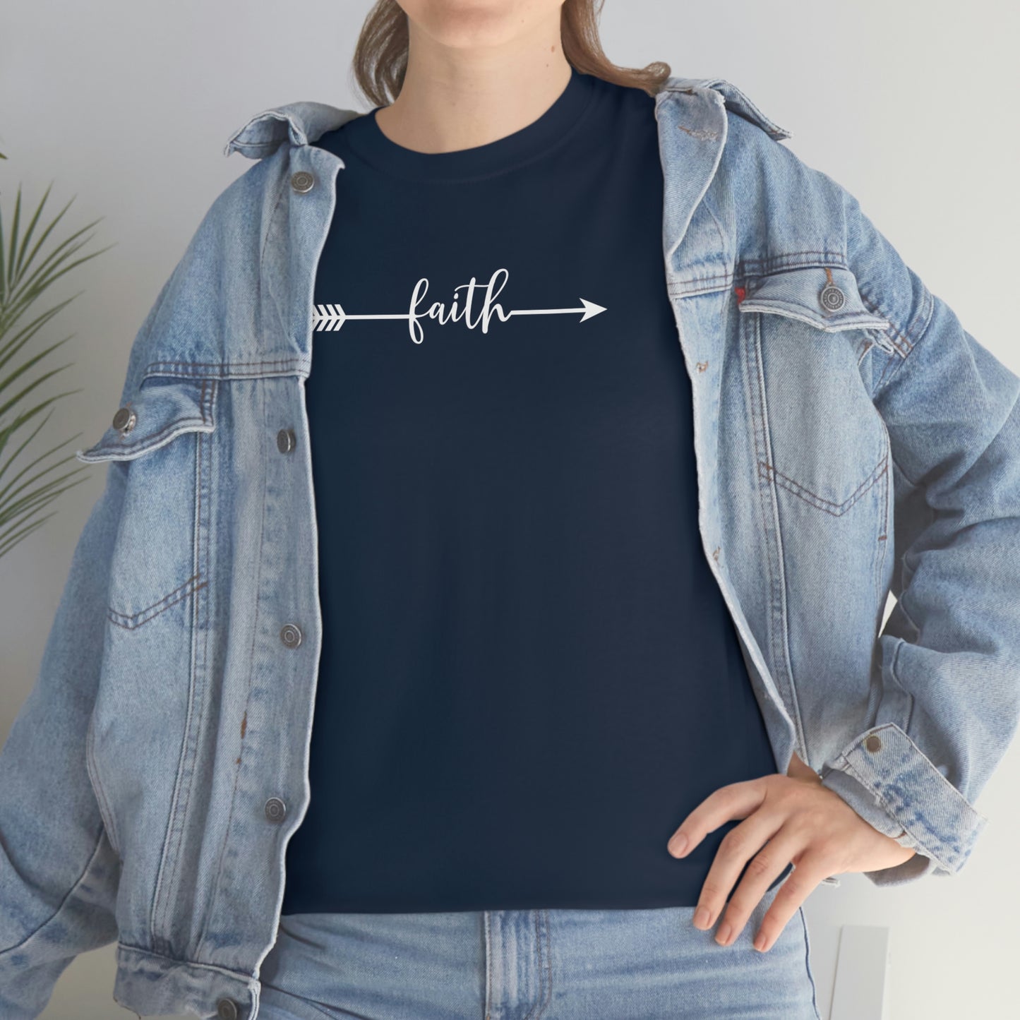 "Faith Arrow" Unisex Heavy Cotton Tee