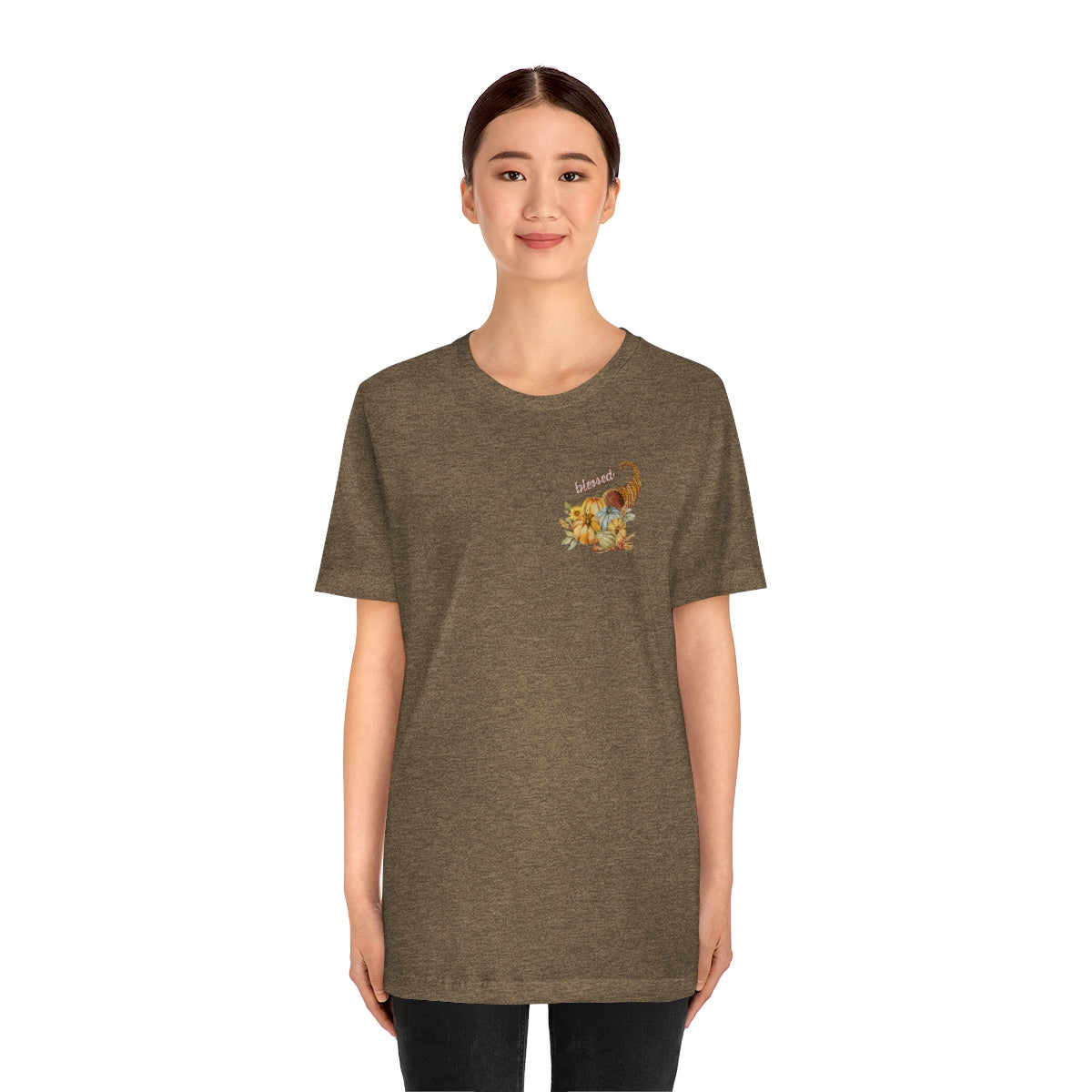 "Thankful And Blessed" Unisex Jersey Short Sleeve Tee