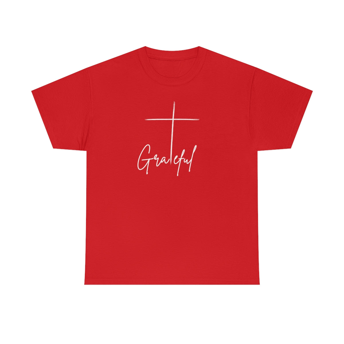 "Grateful Cross" Unisex Heavy Cotton Tee