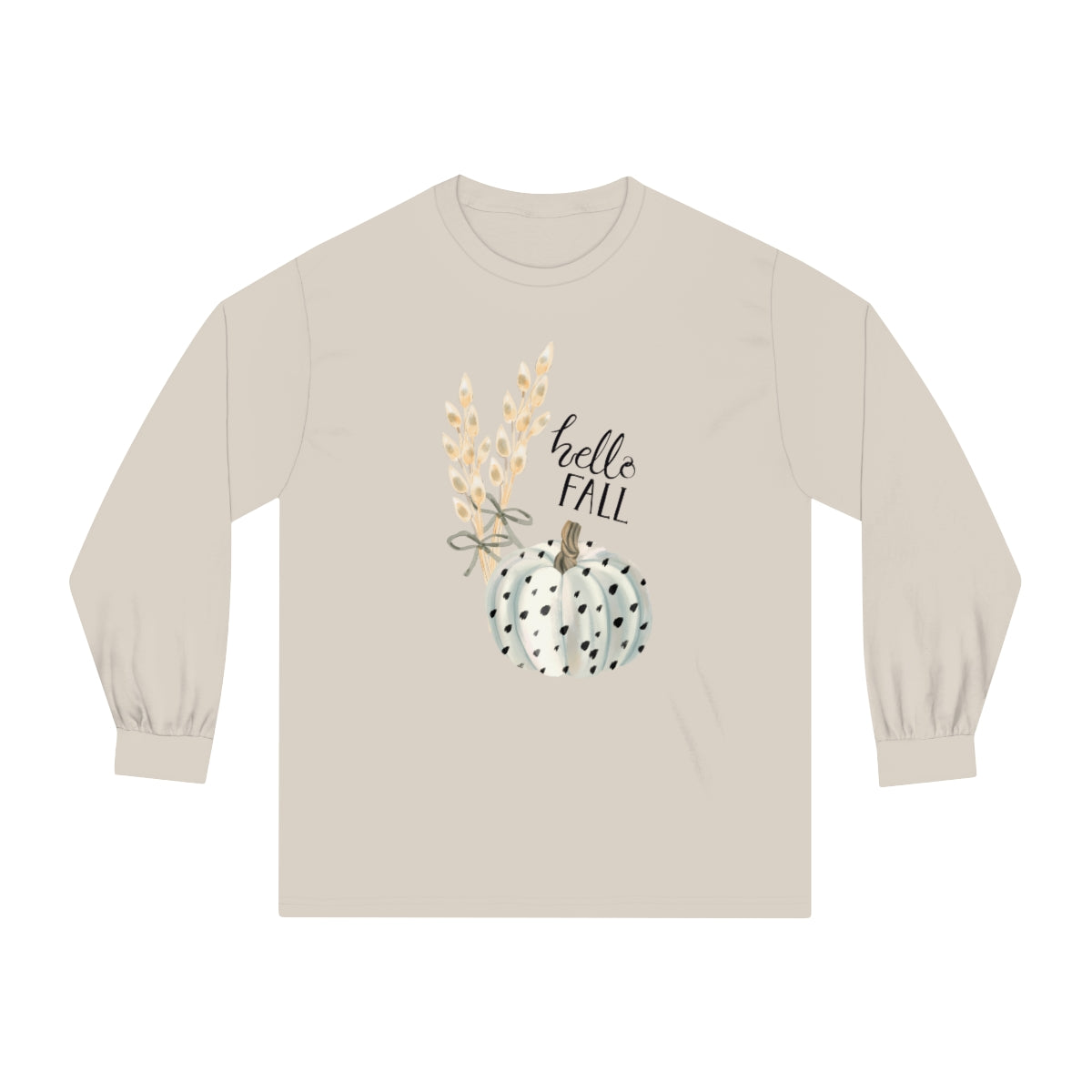 "Hello Fall" Unisex Classic Long Sleeve T-Shirt