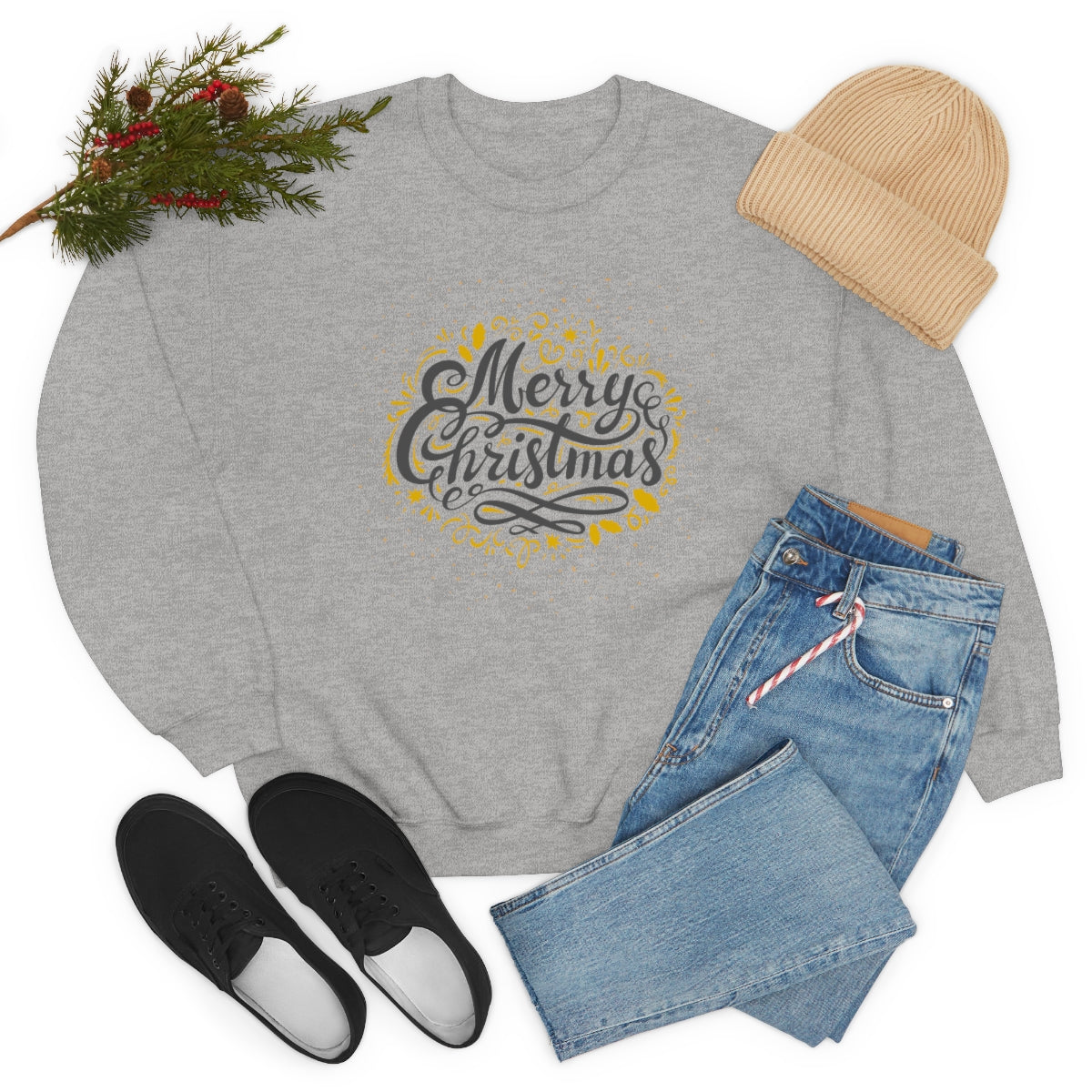 "Merry Christmas" Unisex Heavy Blend™ Crewneck Sweatshirt