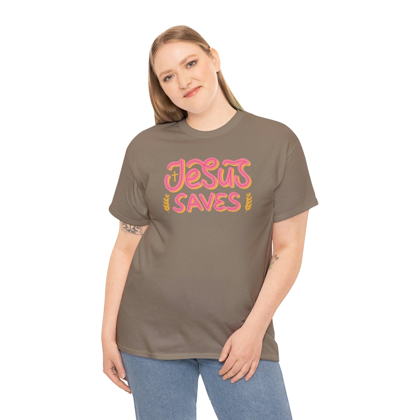 "Jesus Saves" Unisex Heavy Cotton Tee