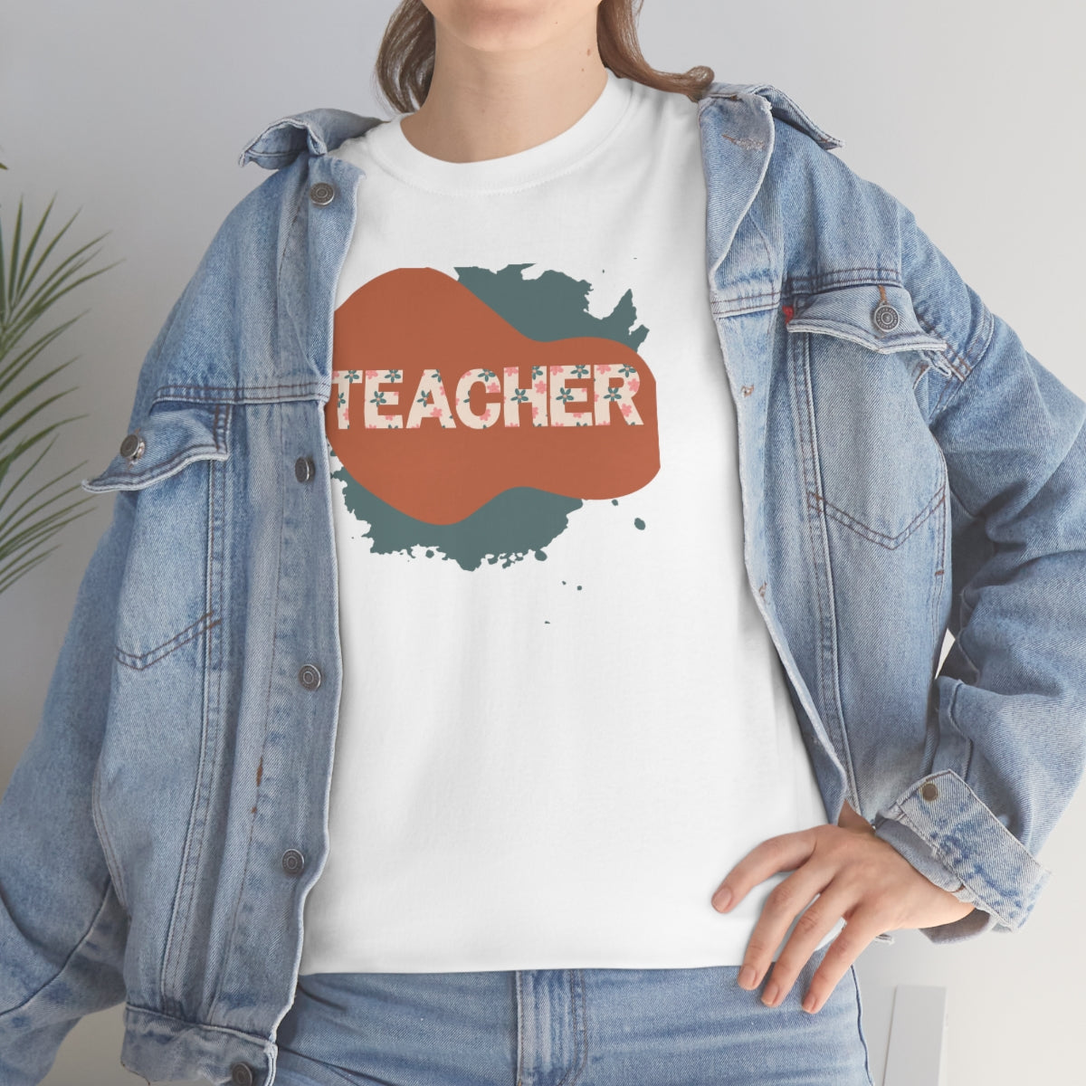"Teacher" Unisex Heavy Cotton Tee