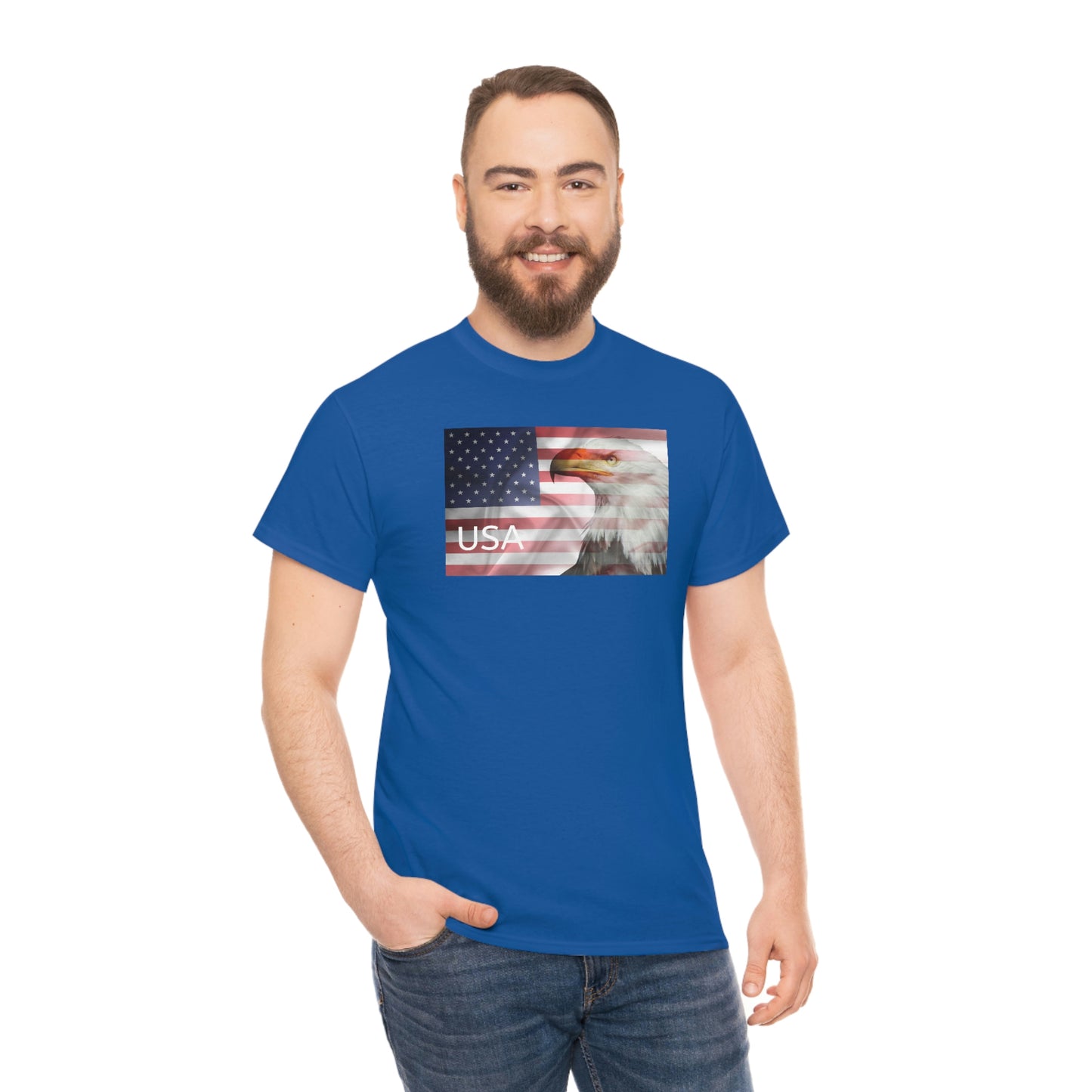 "USA Eagle" Unisex Heavy Cotton Tee