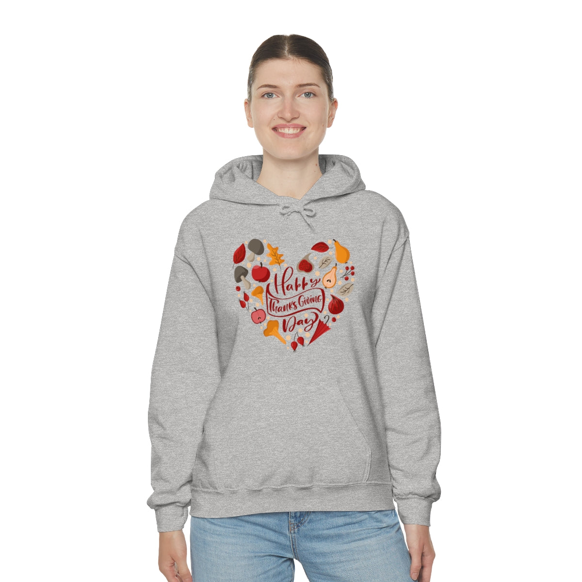 Happy Thanksgiving Day Unisex Heavy Blend™ Hooded Sweatshirt