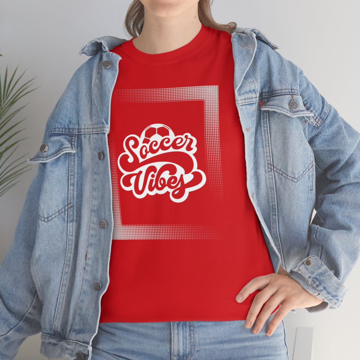 "Soccer Vibes" Unisex Heavy Cotton Tee
