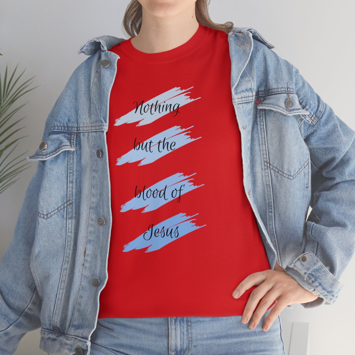 "Nothing But the Blood" Unisex Heavy Cotton Tee