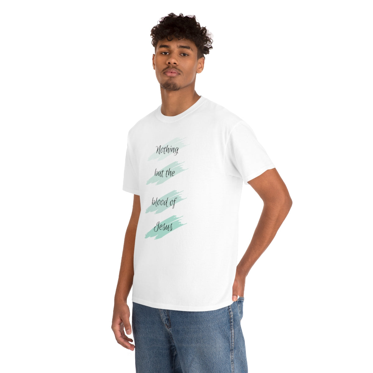 Nothing But the Blood Mint Unisex Heavy Cotton Tee