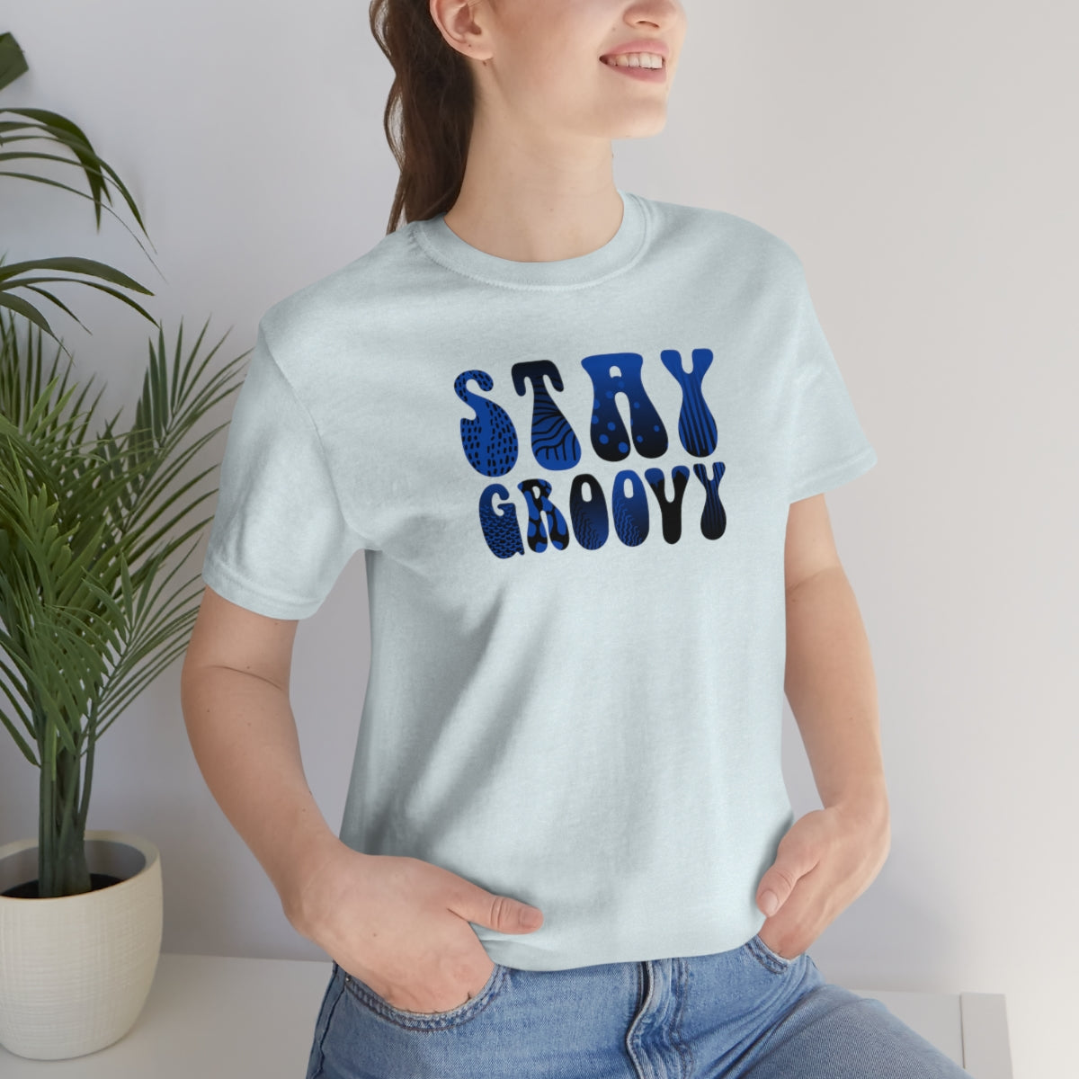 "Stay Groovy" Unisex Jersey Short Sleeve Tee