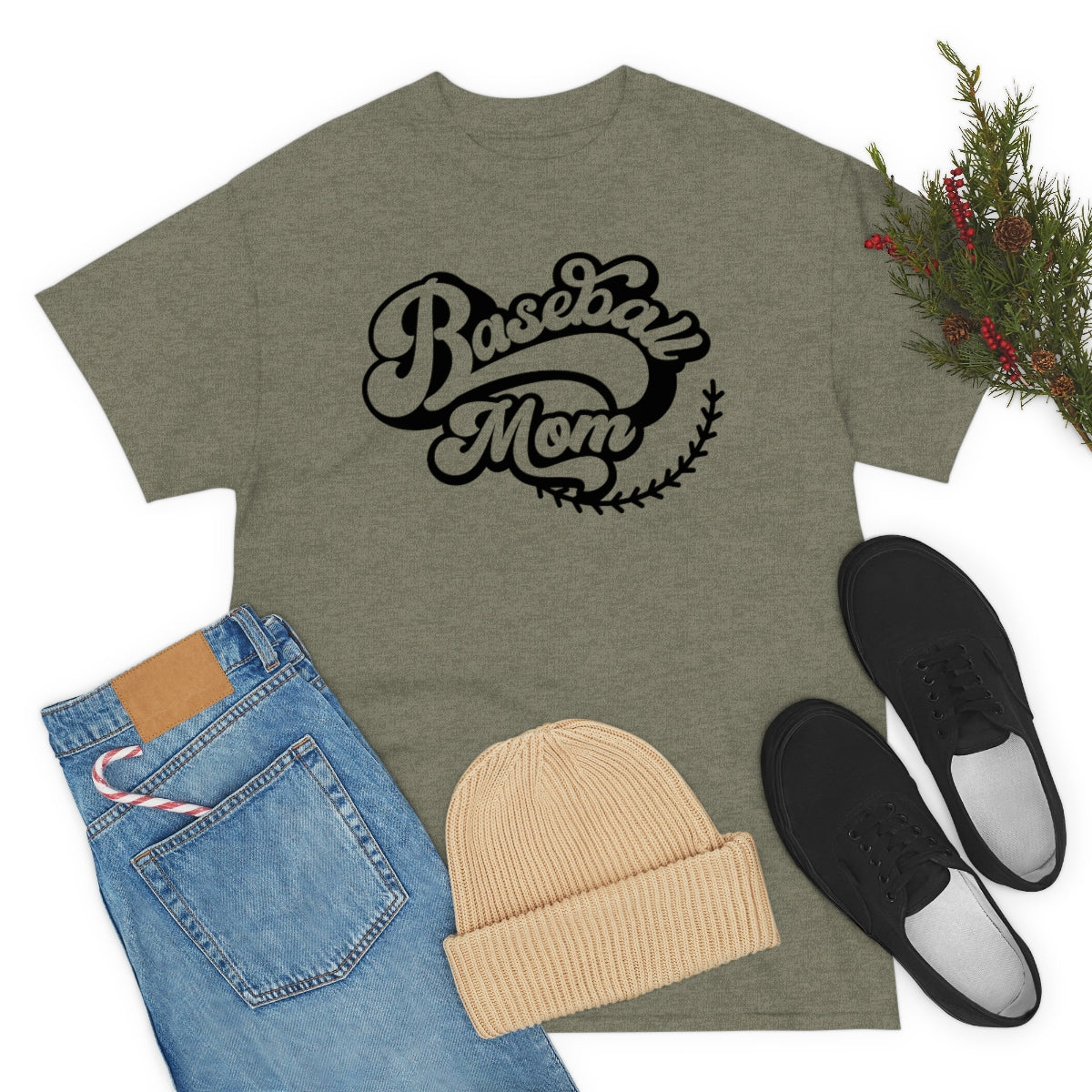 "Baseball Mom" Unisex Heavy Cotton Tee