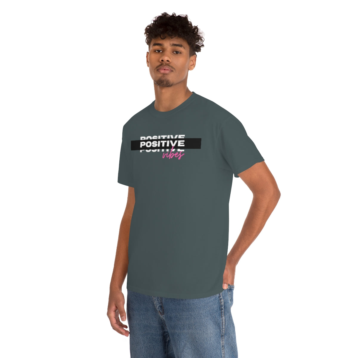 Positive Vibes Unisex Heavy Cotton Tee