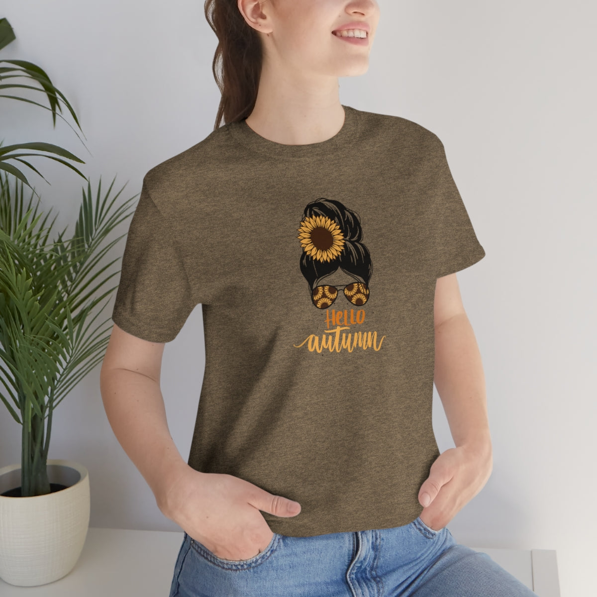 "Hello Autumn" Unisex Jersey Short Sleeve Tee
