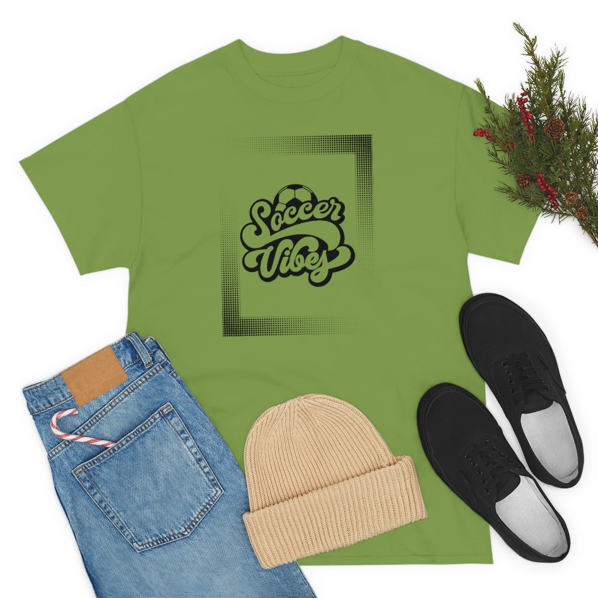 "Soccer Vibes" Unisex Heavy Cotton Tee