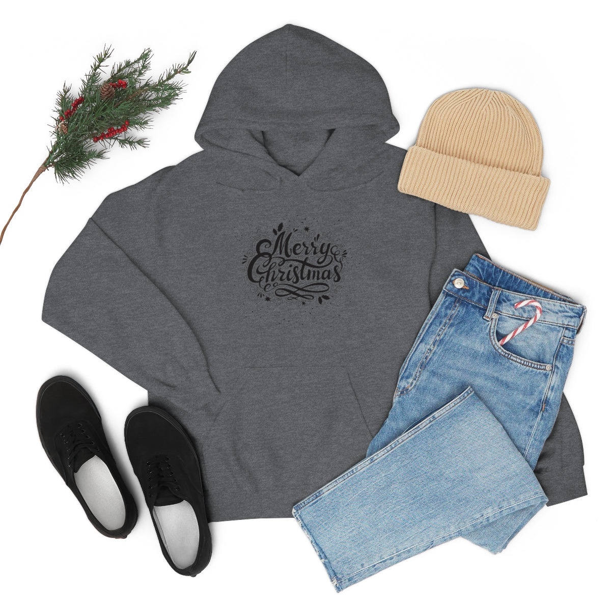 "Merry Christmas" Unisex Heavy Blend™ Hooded Sweatshirt