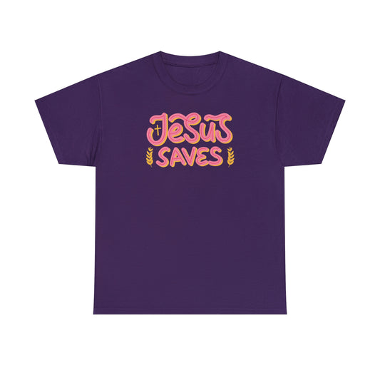 "Jesus Saves" Unisex Heavy Cotton Tee