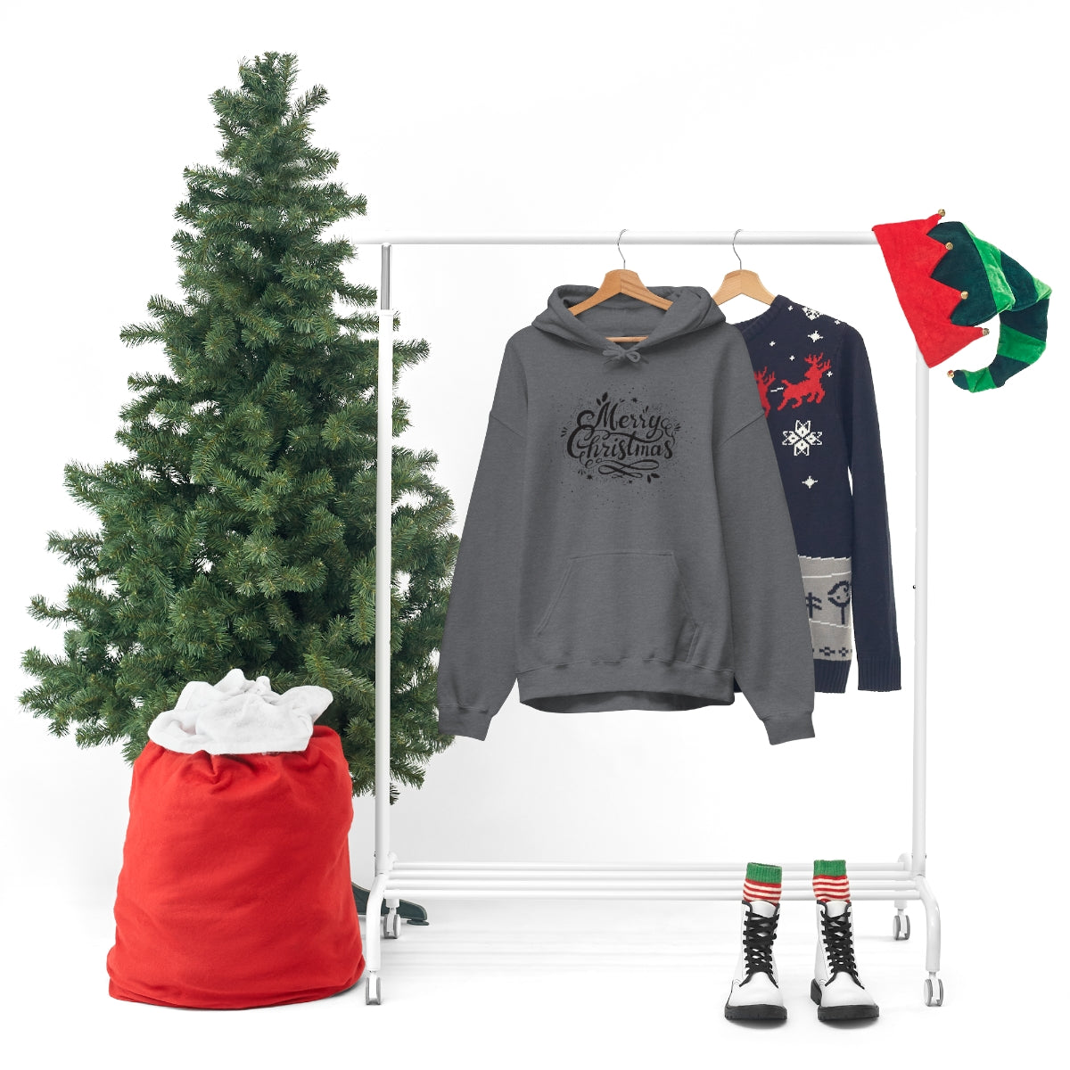 "Merry Christmas" Unisex Heavy Blend™ Hooded Sweatshirt