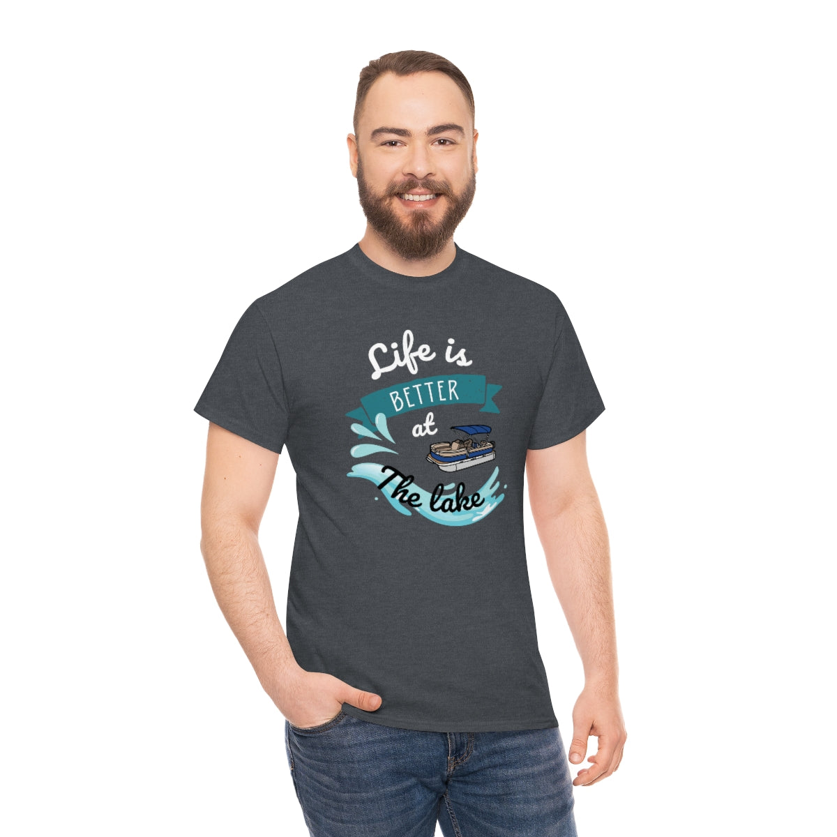 Life is Better at the Lake Unisex Heavy Cotton Tee
