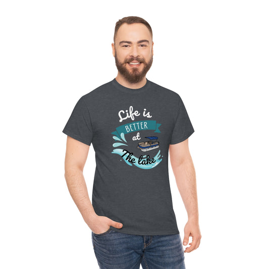 Life is Better at the Lake Unisex Heavy Cotton Tee