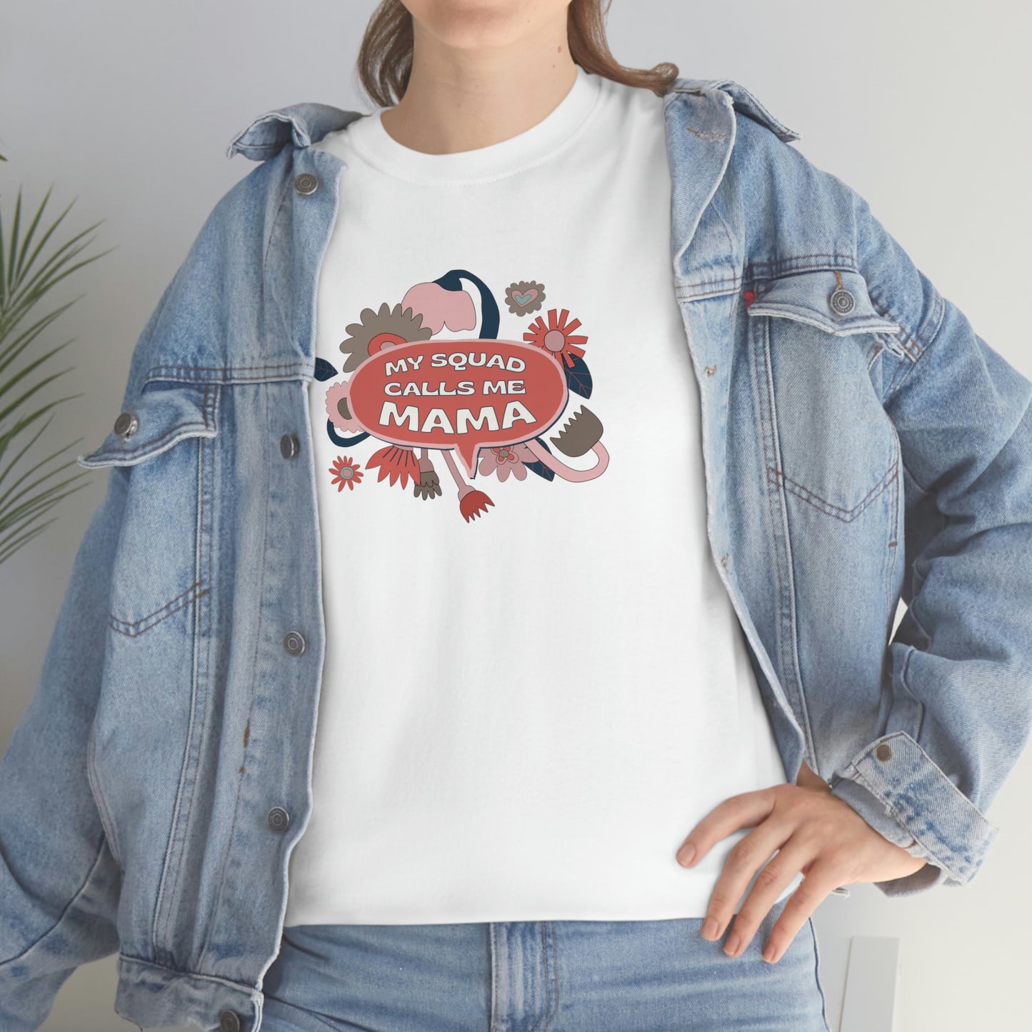 "My Squad Calls Me Mama" Unisex Heavy Cotton Tee