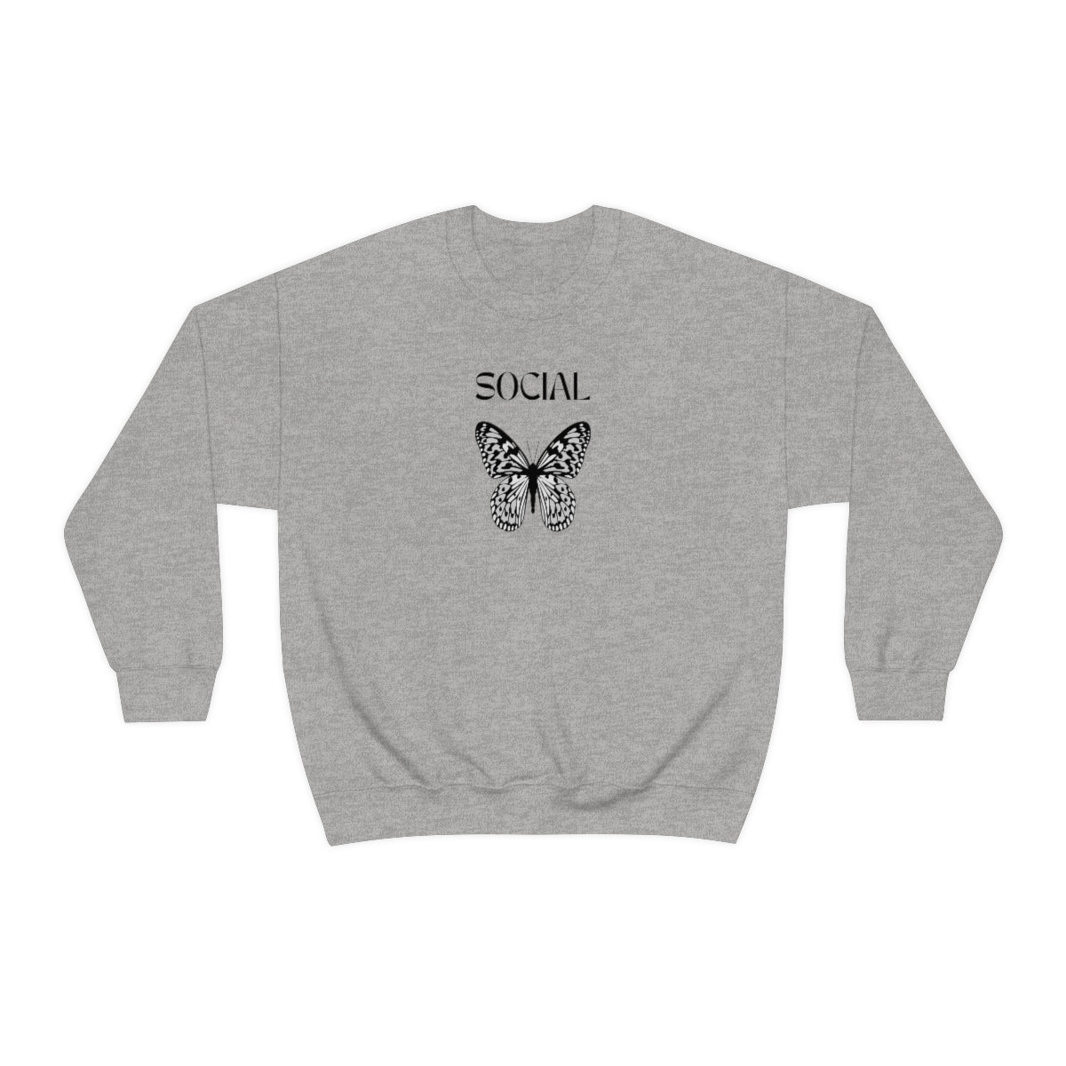 "Social Butterfly" Unisex Heavy Blend™ Crewneck Sweatshirt