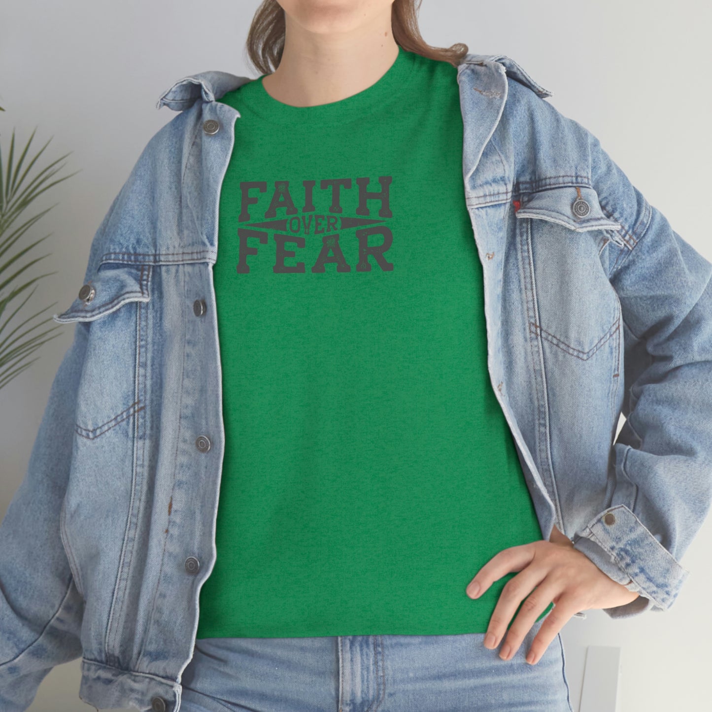 "Faith Over Fear" Unisex Heavy Cotton Tee