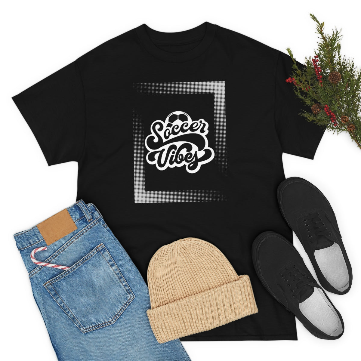 "Soccer Vibes" Unisex Heavy Cotton Tee