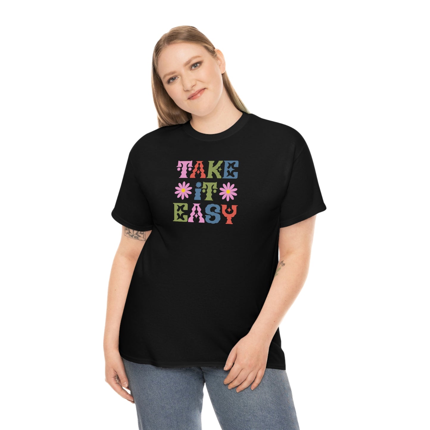 "Take It Easy" Unisex Heavy Cotton Tee