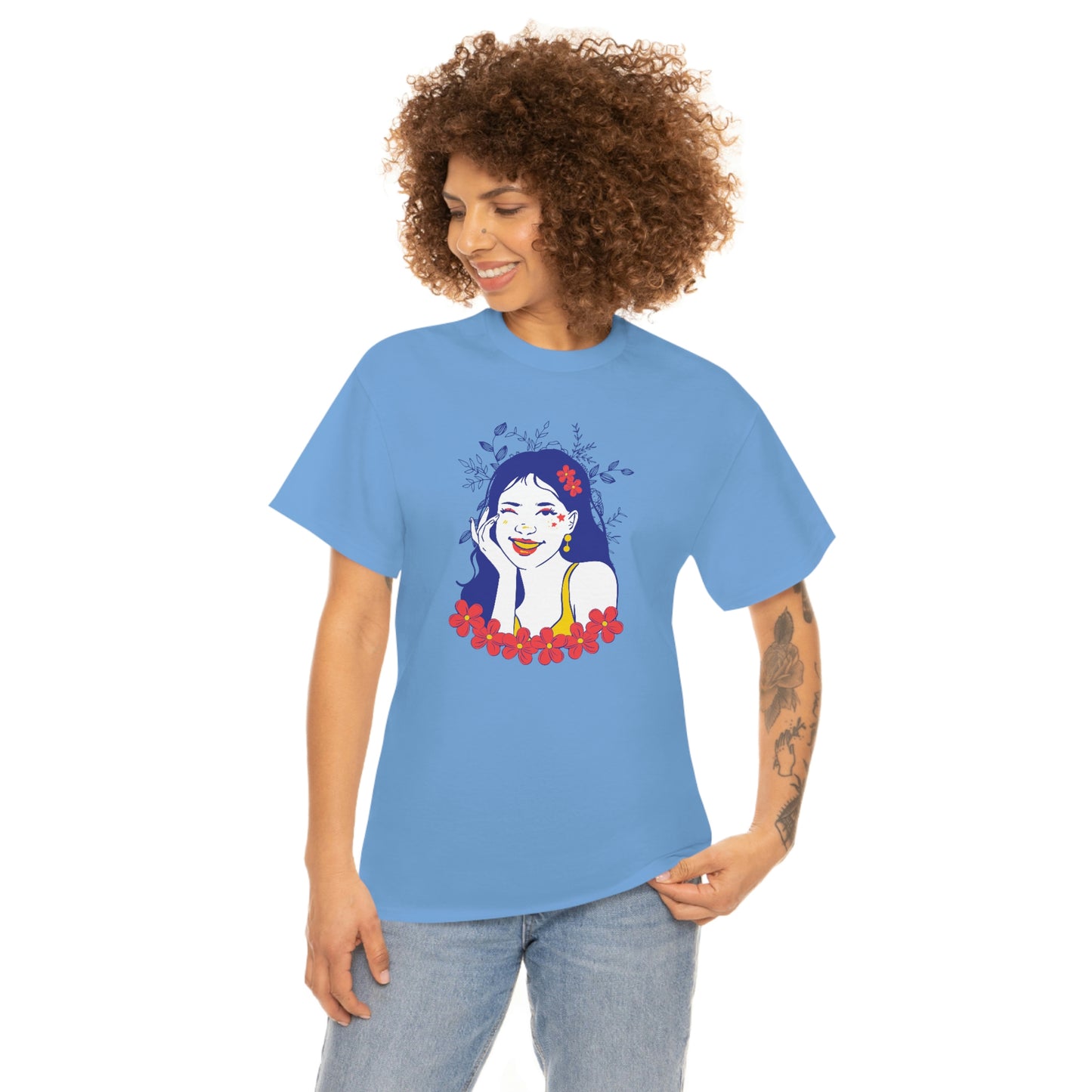 "Sunny Smiles" Unisex Heavy Cotton Tee