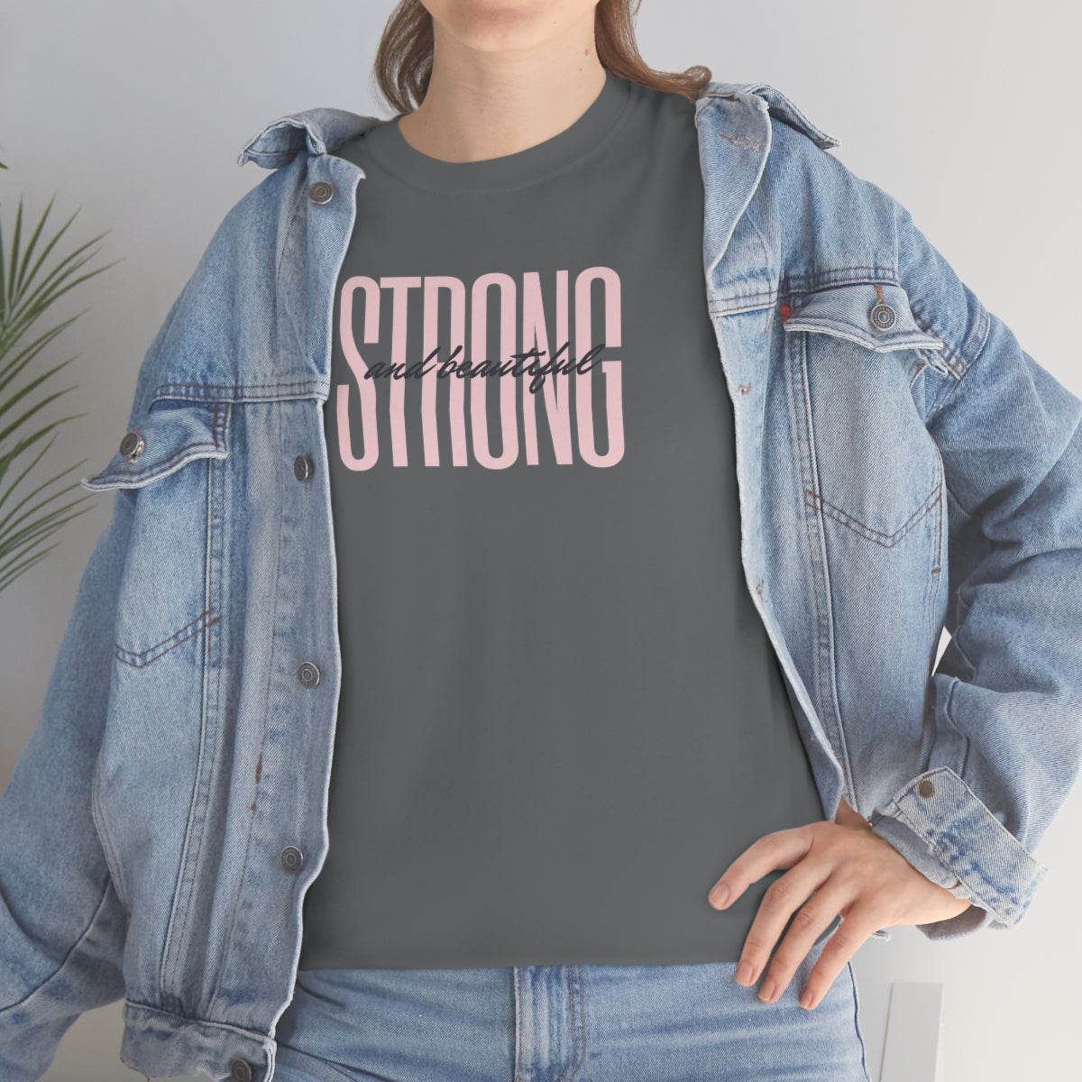 "Strong and Beautiful" Unisex Heavy Cotton Tee