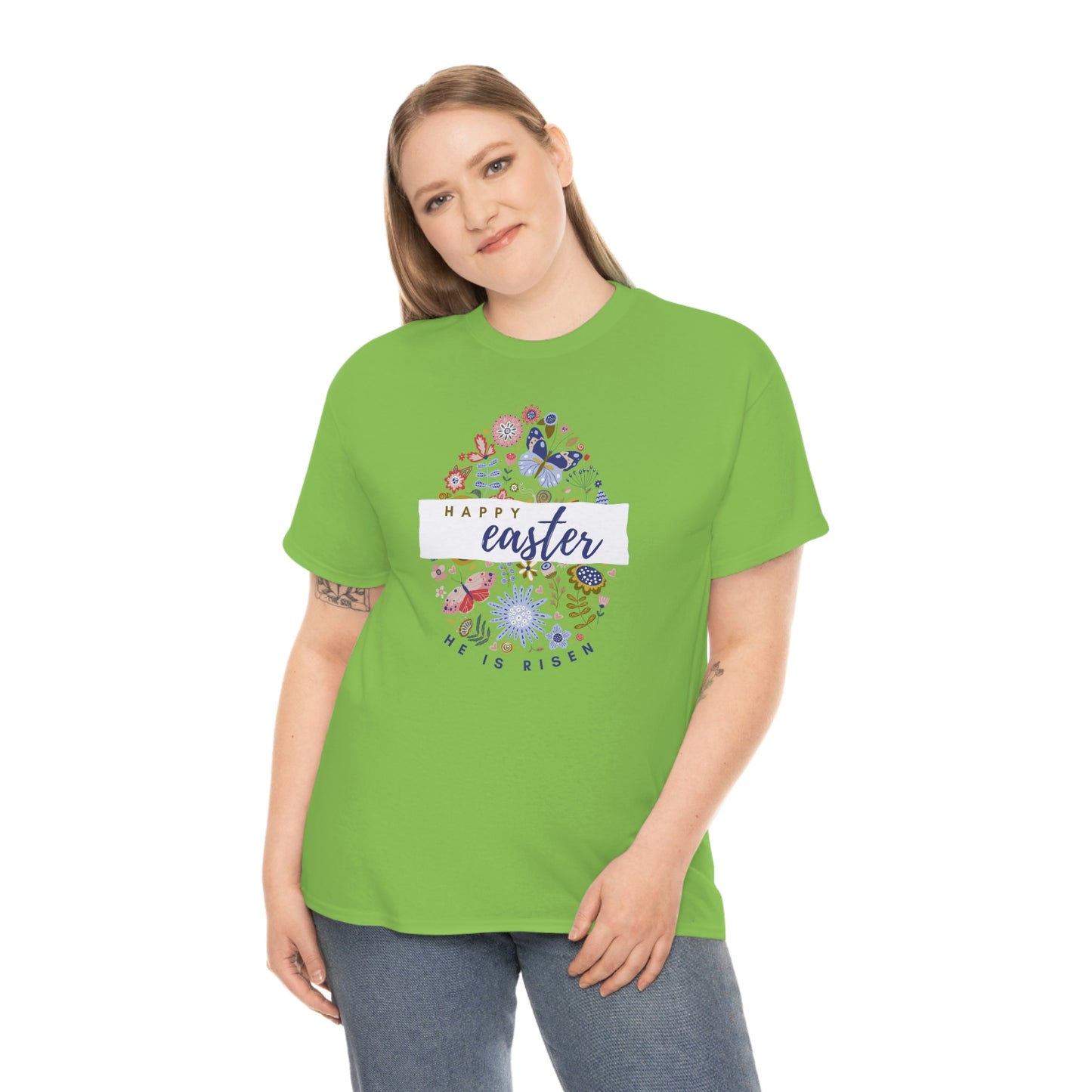 "Happy Easter" Unisex Heavy Cotton Tee