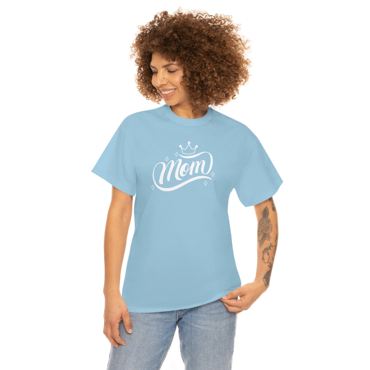 "Mom" Unisex Heavy Cotton Tee
