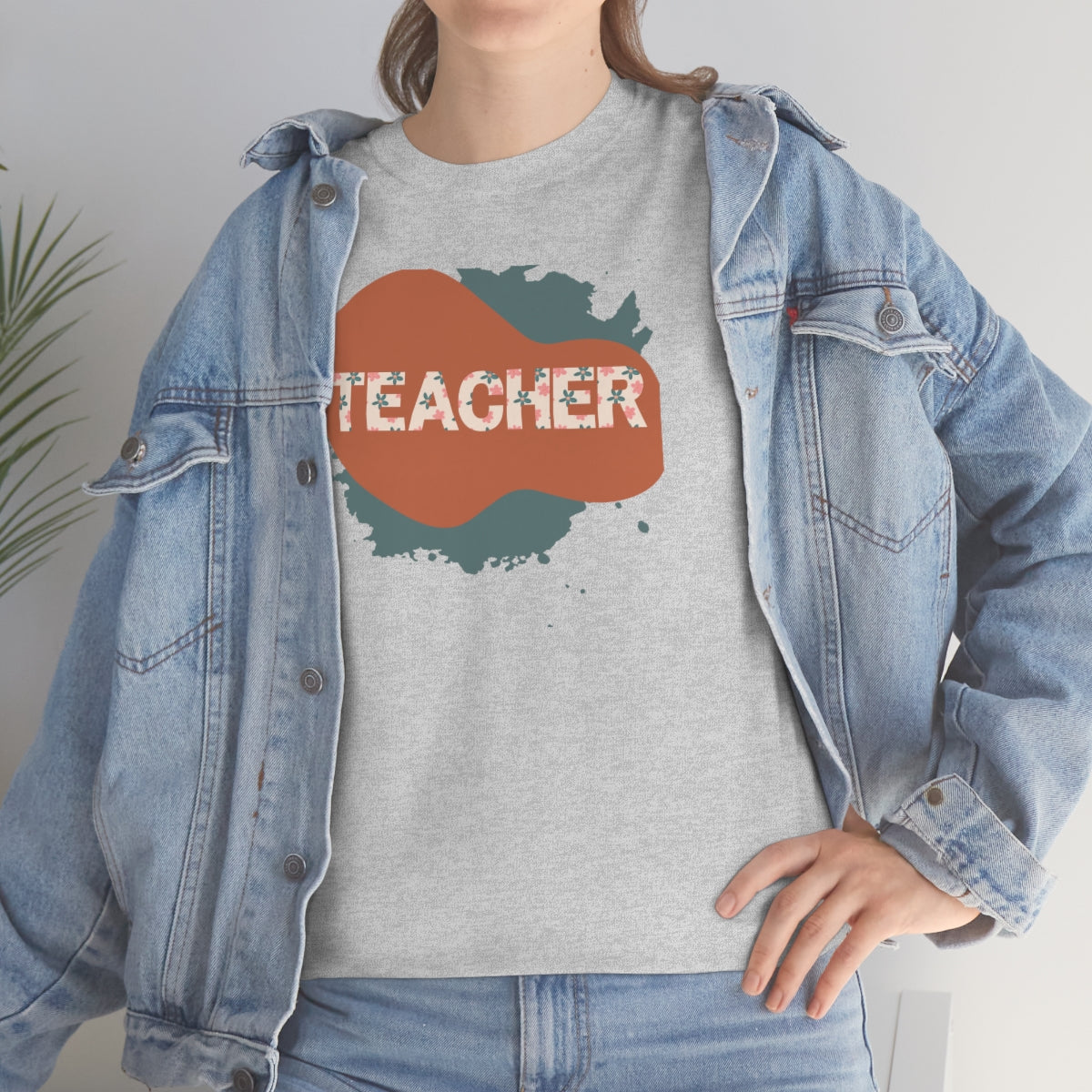 "Teacher" Unisex Heavy Cotton Tee