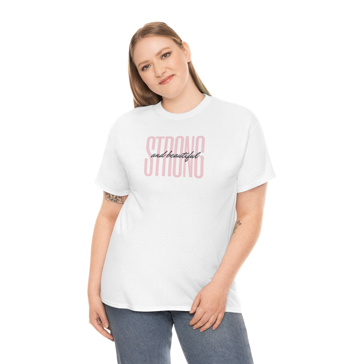 "Strong and Beautiful" Unisex Heavy Cotton Tee