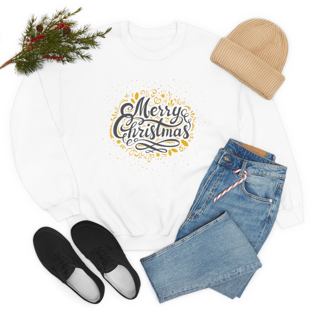 "Merry Christmas" Unisex Heavy Blend™ Crewneck Sweatshirt