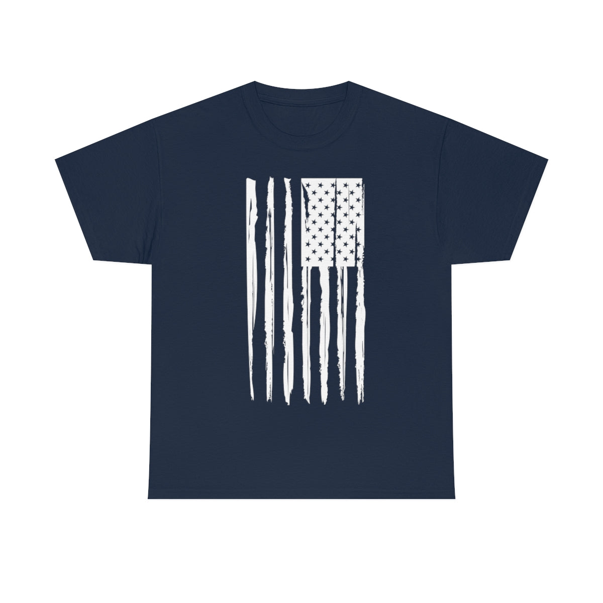 "White Vertical Flag" Unisex Heavy Cotton Tee