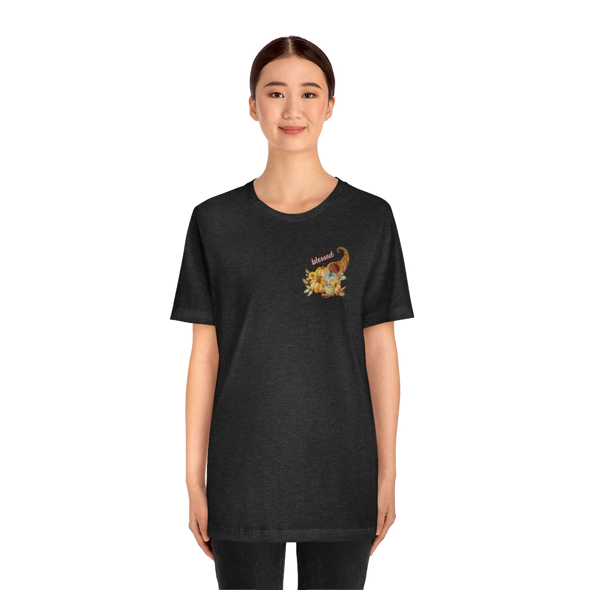 "Thankful And Blessed" Unisex Jersey Short Sleeve Tee