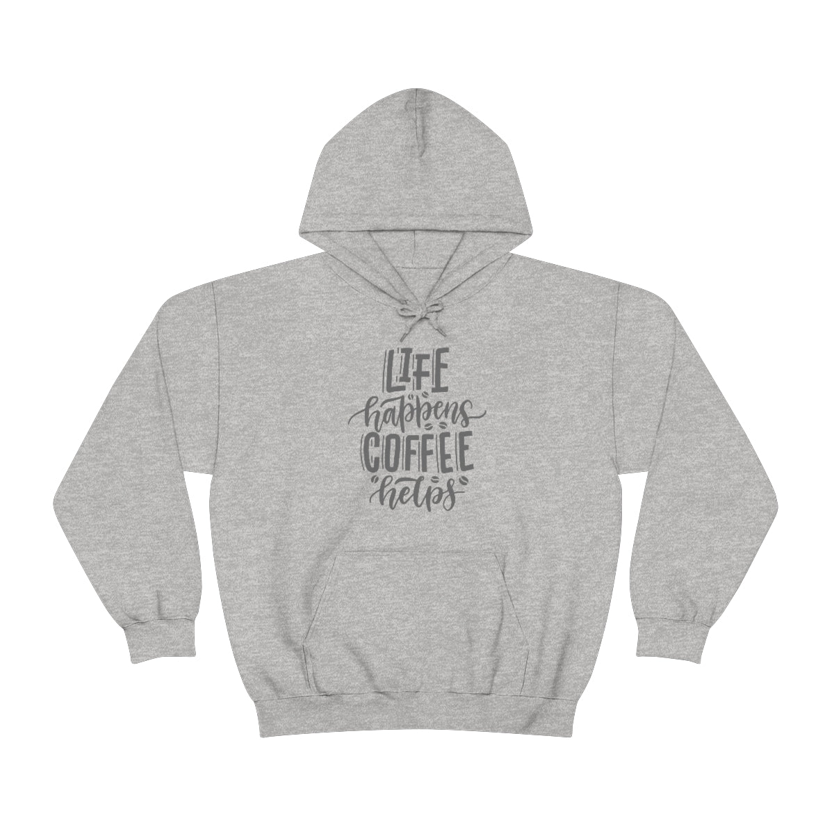 "Life Happens Coffee Helps" Unisex Heavy Blend™ Hooded Sweatshirt