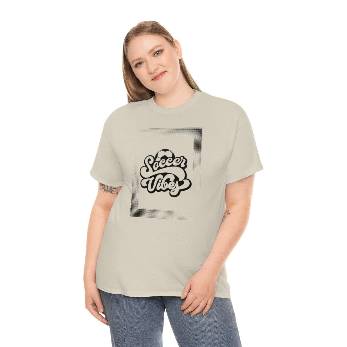 "Soccer Vibes" Unisex Heavy Cotton Tee