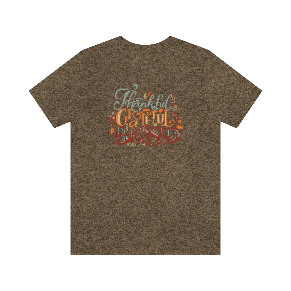 Thankful Grateful Blessed Unisex Jersey Short Sleeve Tee