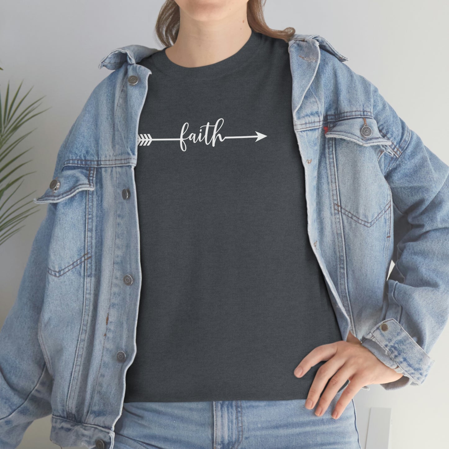 "Faith Arrow" Unisex Heavy Cotton Tee