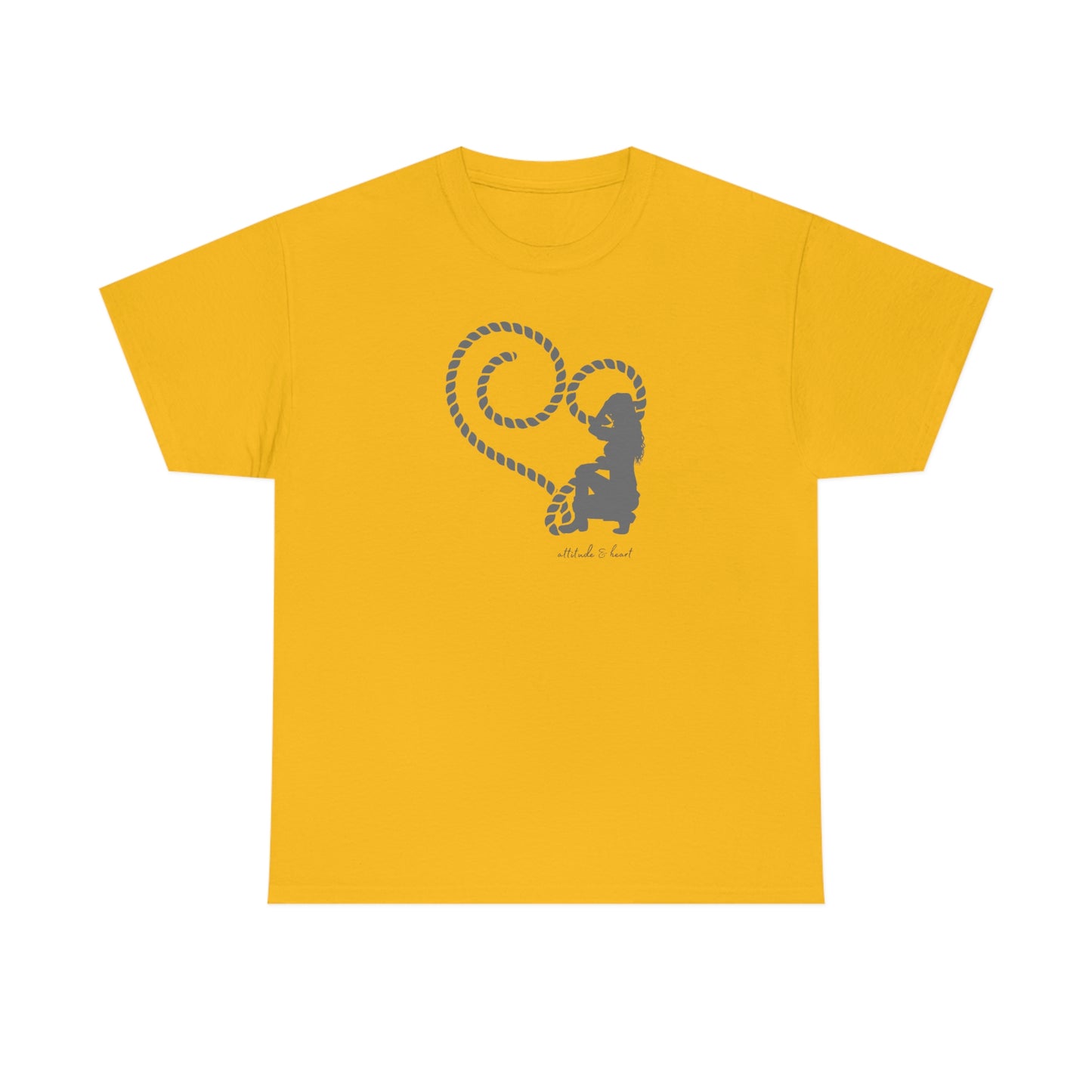 "Attitude & Heart" Unisex Heavy Cotton Tee
