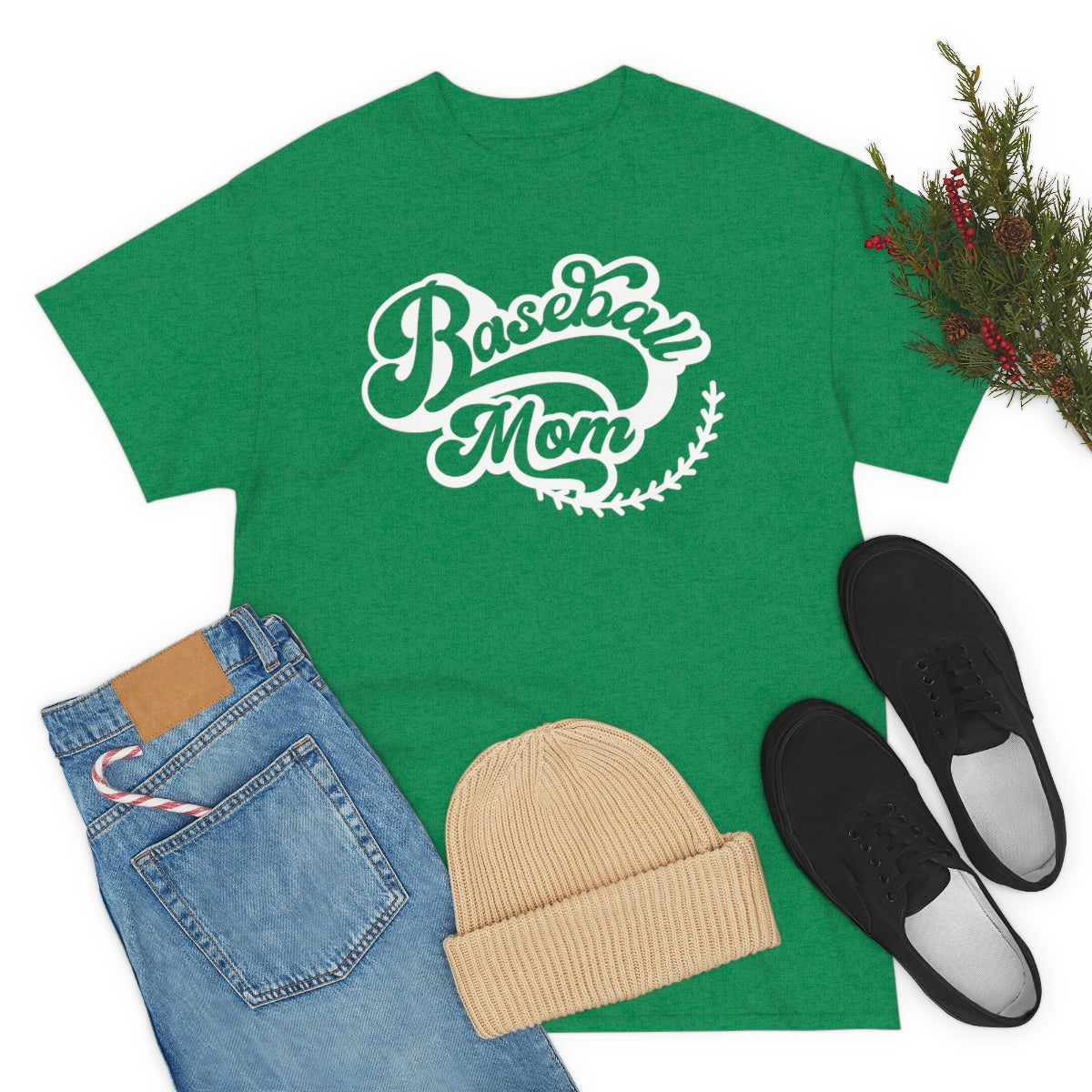 "Baseball Mom" Unisex Heavy Cotton Tee