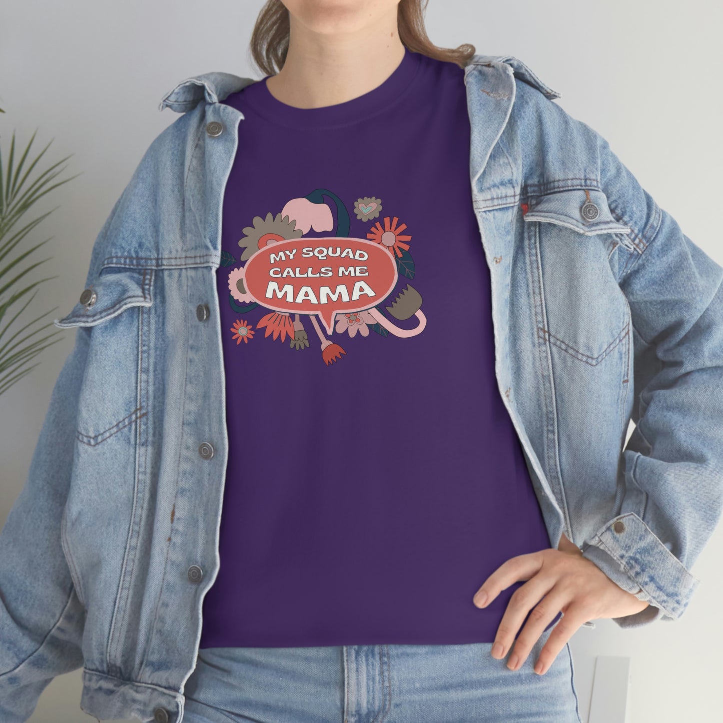 "My Squad Calls Me Mama" Unisex Heavy Cotton Tee