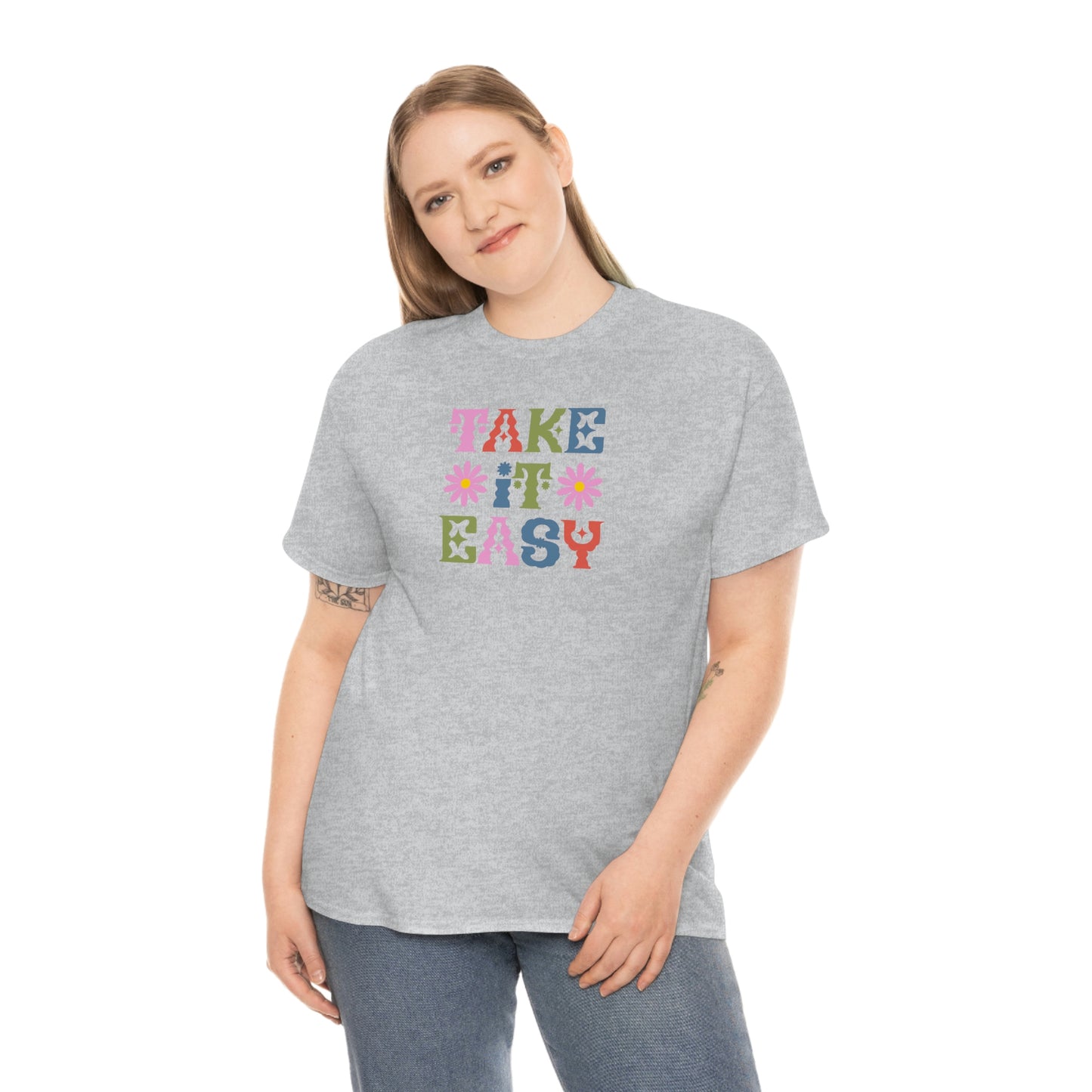 "Take It Easy" Unisex Heavy Cotton Tee