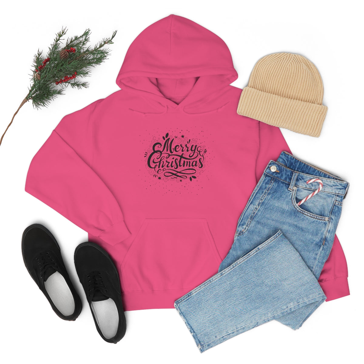"Merry Christmas" Unisex Heavy Blend™ Hooded Sweatshirt