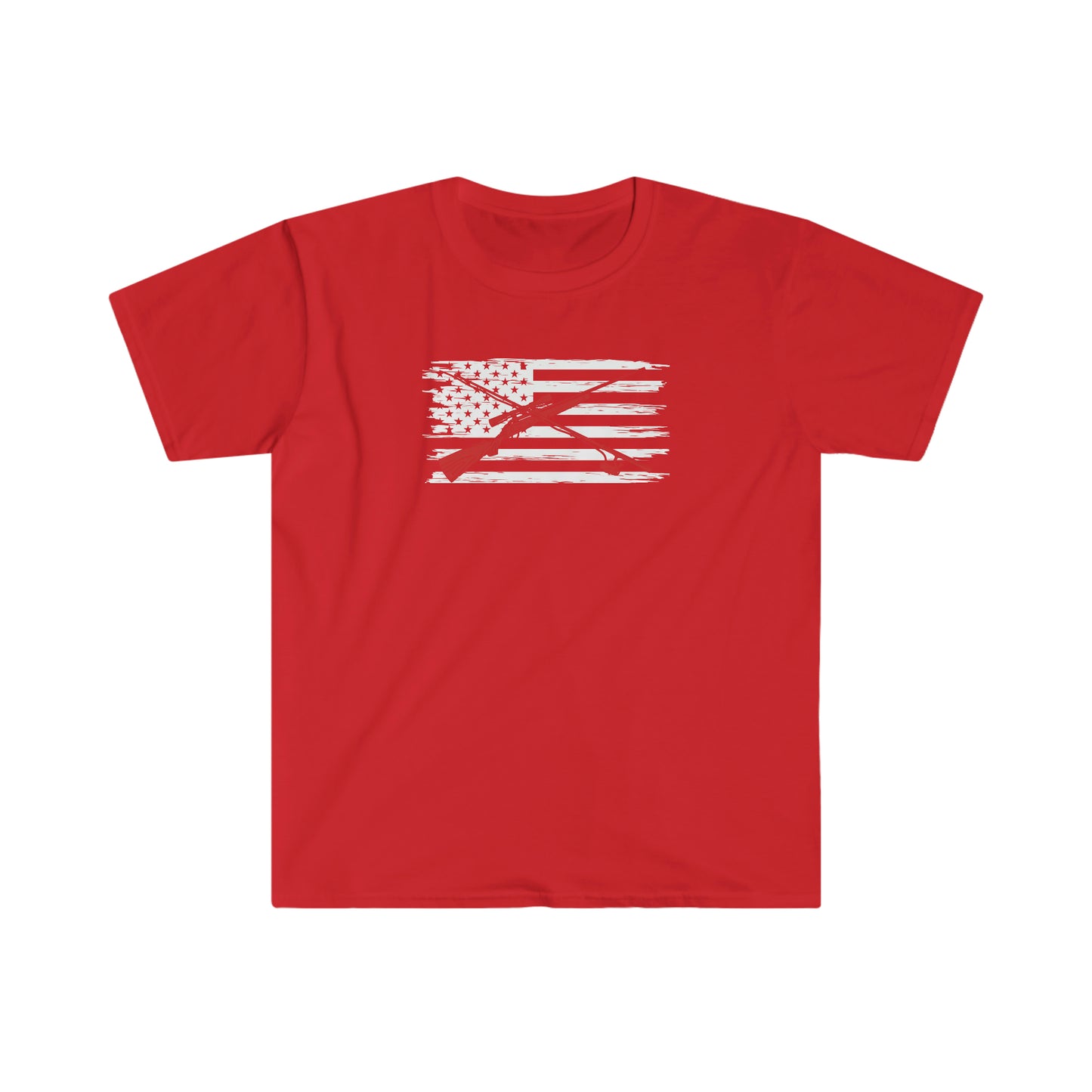 "Hunting & Fishing Flag" Unisex Softstyle T-Shirt