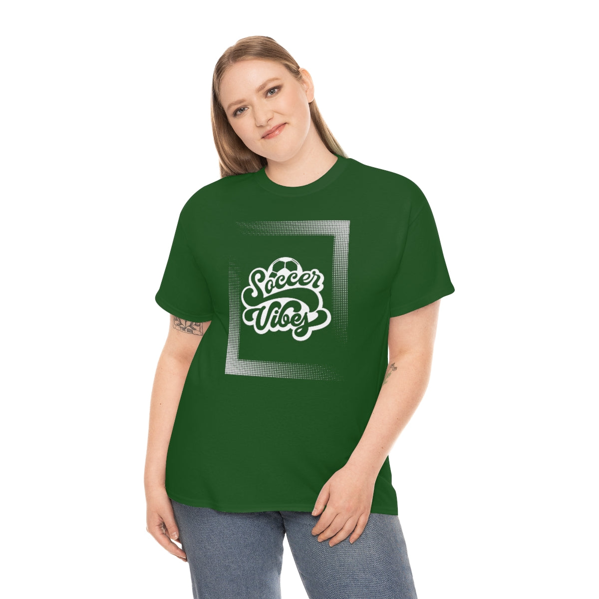 "Soccer Vibes" Unisex Heavy Cotton Tee